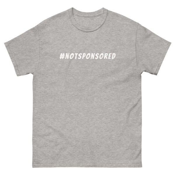 #notsponsored t-shirt - Image 3
